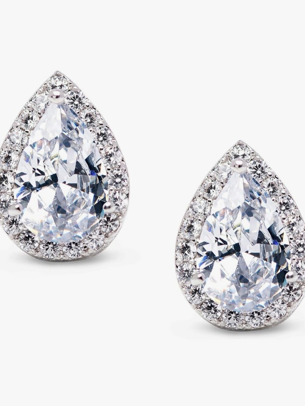 SWEETV Teardrop Bridal Wedding Earrings for Brides, Women